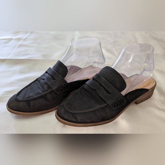 Cynthia Rowley Prescott Women's Classic Black Slip On Mules Loafers Shoes 8M - Picture 2 of 10